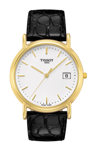 Tissot Carson Quartz 33.7 Yellow Gold / White / Strap